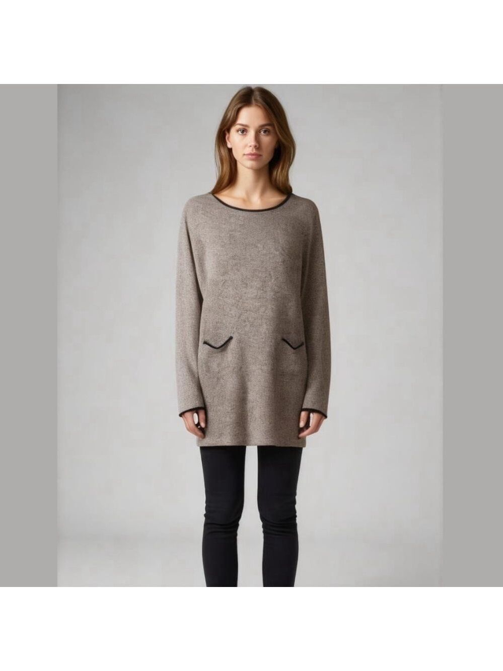 Quinn Grey Sweater Dress with Elbow Pads Size Medium from Francesca’s Small
